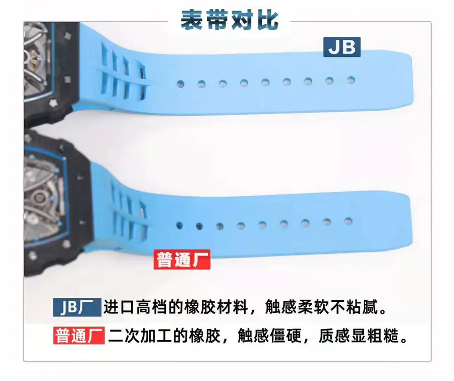 JB理查德·米勒RM53-01与普通厂对比