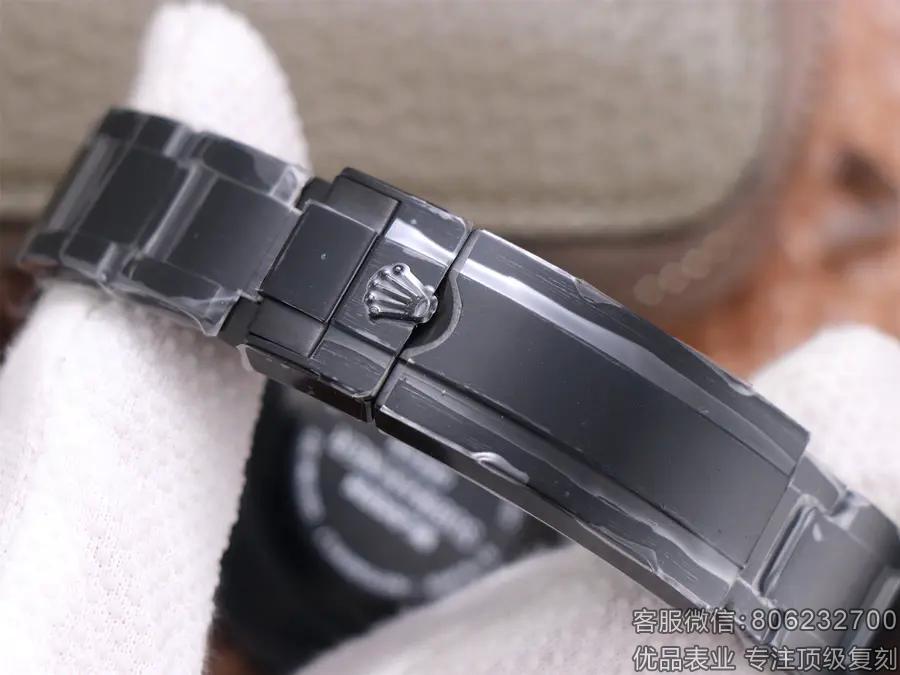 V9高仿复刻劳力士绿水鬼潜航者BLAKEN官方同款曜黑版