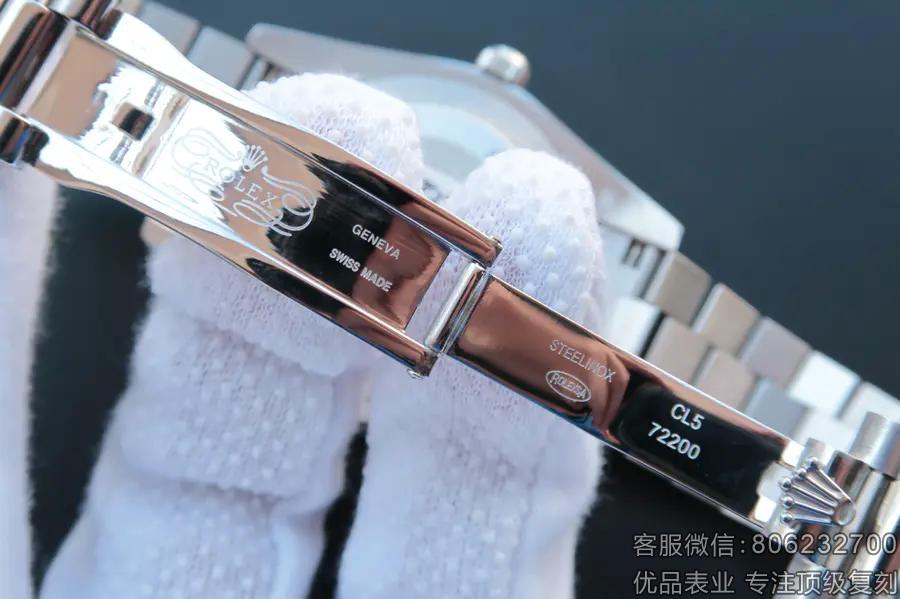 高仿劳力士星期日历型男士手表什么价格 钻圈冰蓝盘