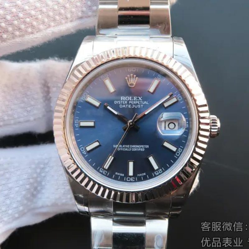 正品劳力士手表价格 日志型蓝盘41MM