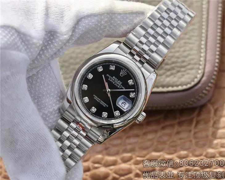 劳力士日志型ii rolex高仿品牌黑面手表