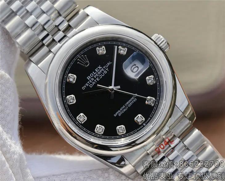 劳力士日志型ii rolex高仿品牌黑面手表
