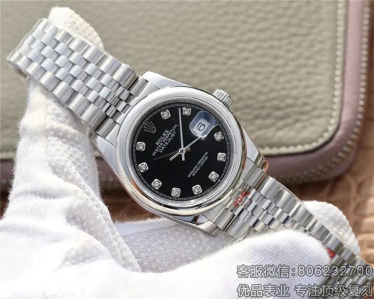 劳力士日志型ii rolex高仿品牌黑面手表