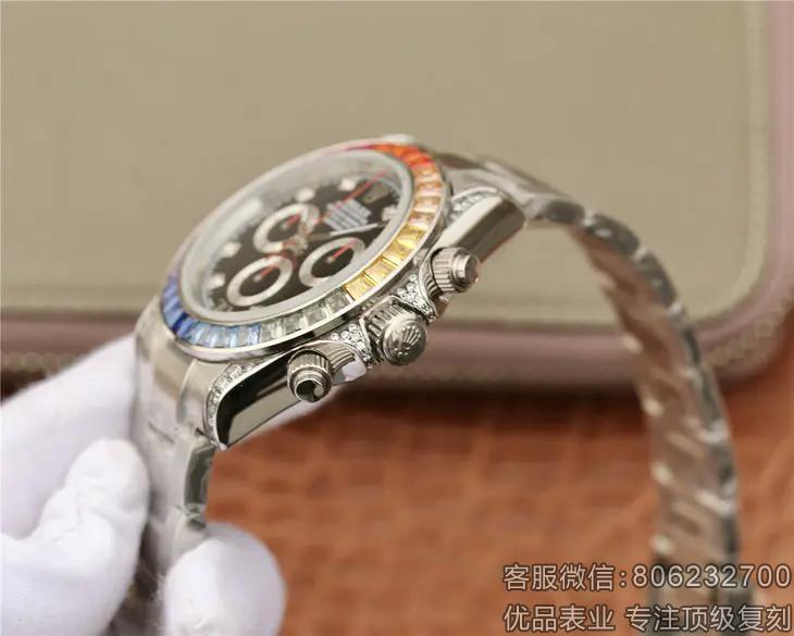 复刻版迪通拿彩虹圈 精仿白金迪通拿40MM