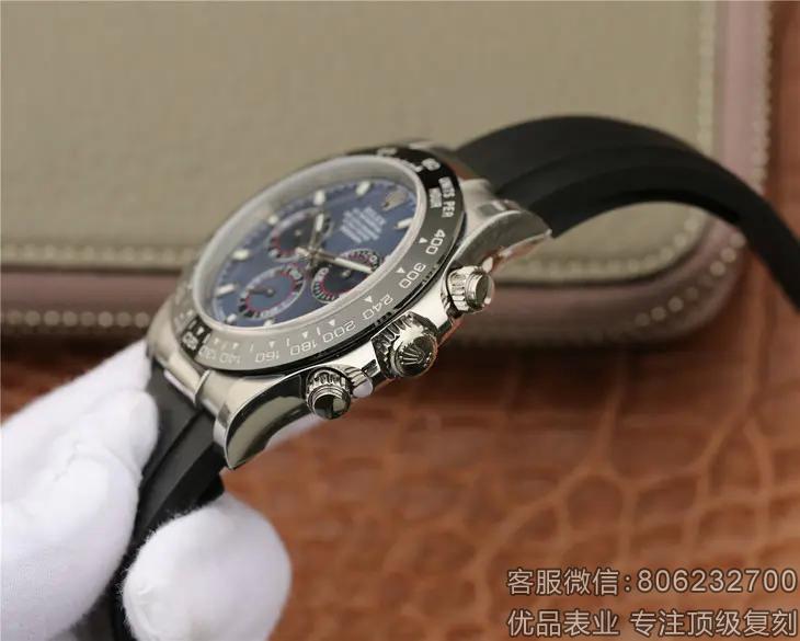 灰蓝盘劳力士迪通拿复刻表 高仿A货劳力士迪通拿