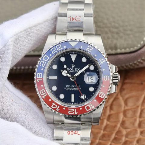 劳力士顶级复刻格林尼治系列m126719blro-0003蓝盘手表