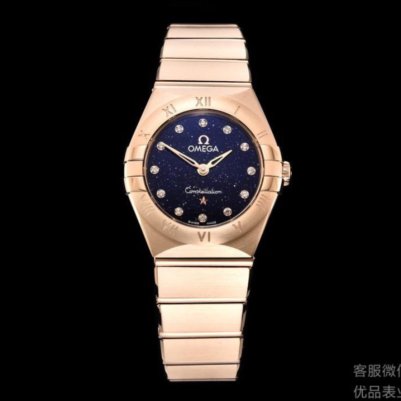 欧米茄精仿瑞士星座系列131.50.25.60.53.002高仿石英女表