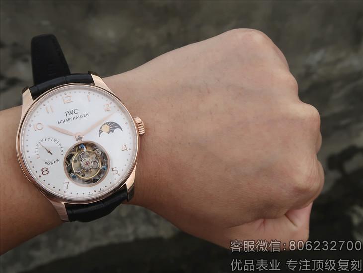 高仿万国陀飞轮日月星辰手动机械腕表