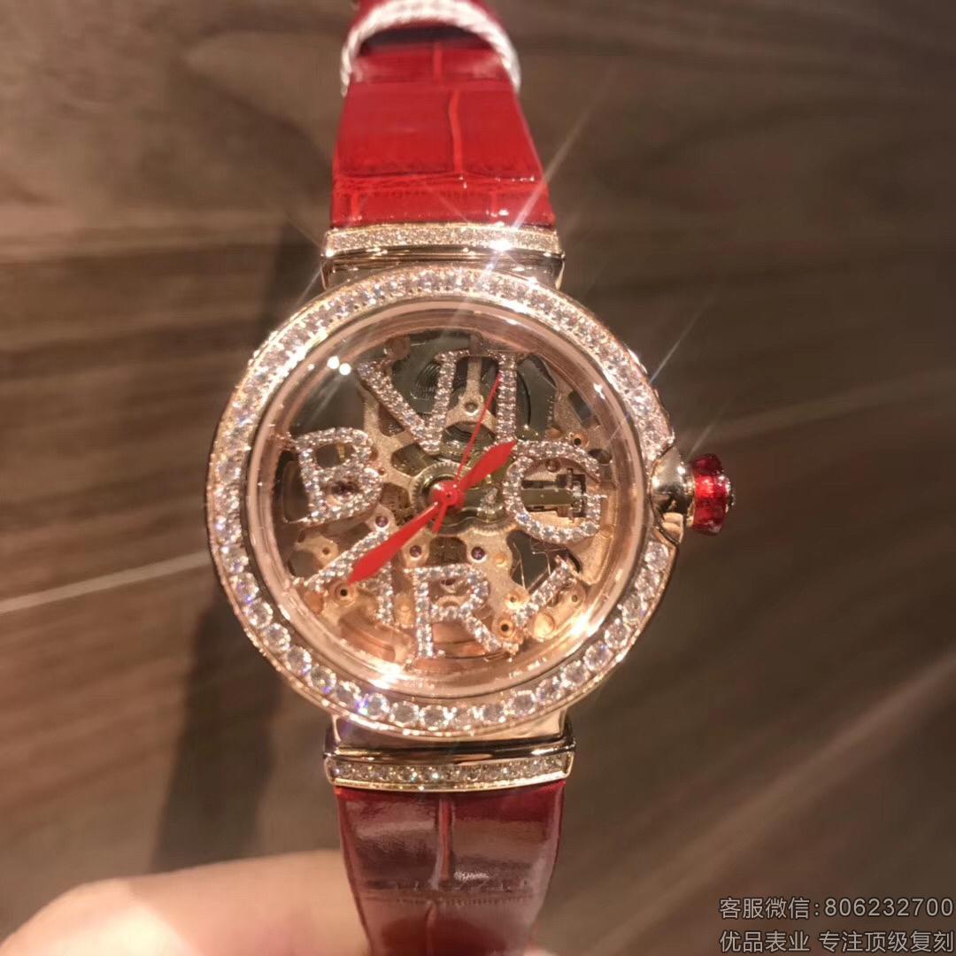 宝格丽18k金女表机械LVCEA系列102833腕表