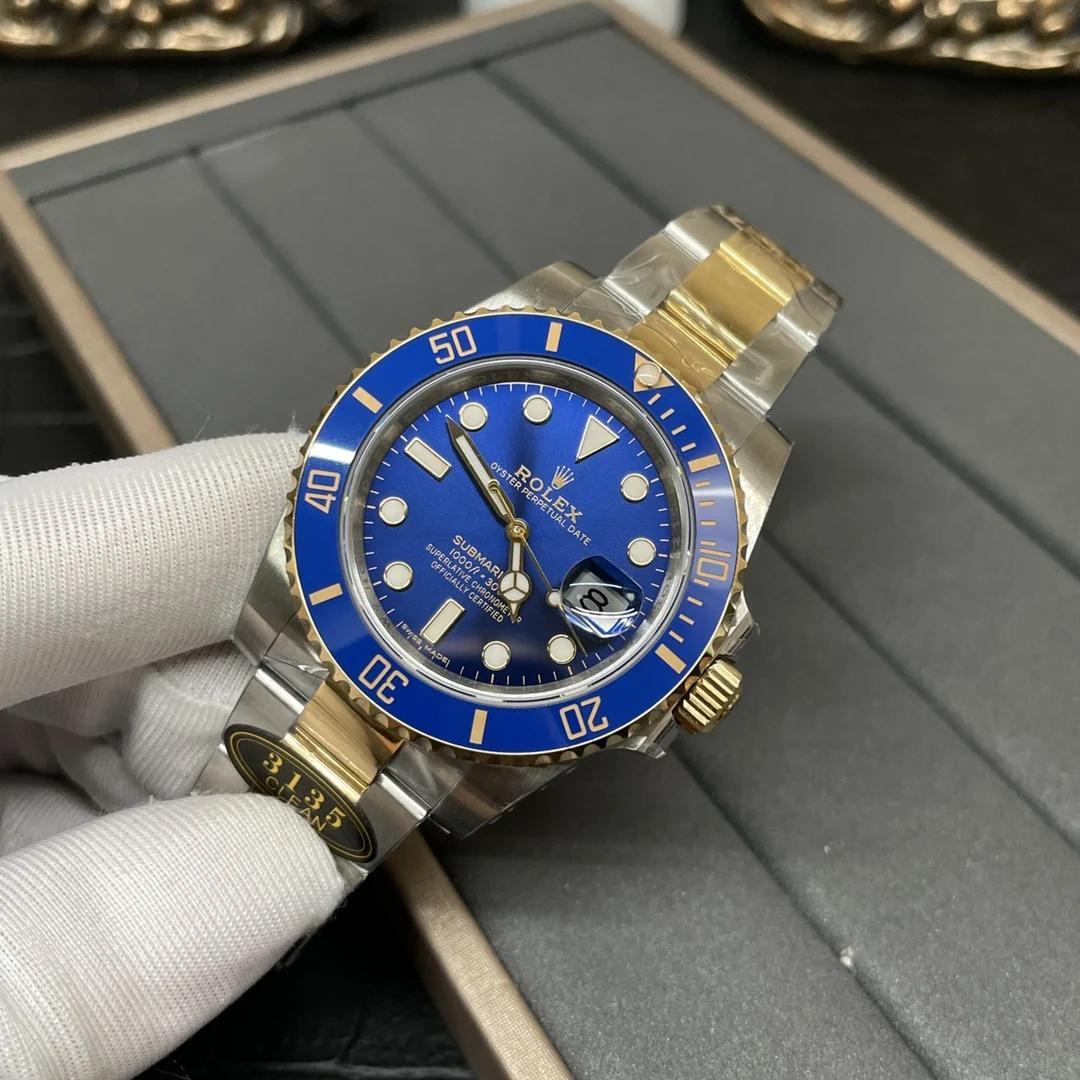 复刻一比一劳力士潜航者型系列116613LB-0005 蓝盘腕表(间金蓝)