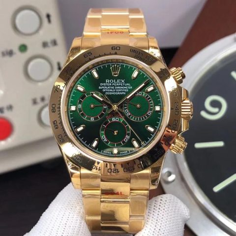 劳力士宇宙计型迪通拿系列m116508-0013腕表(绿金迪)