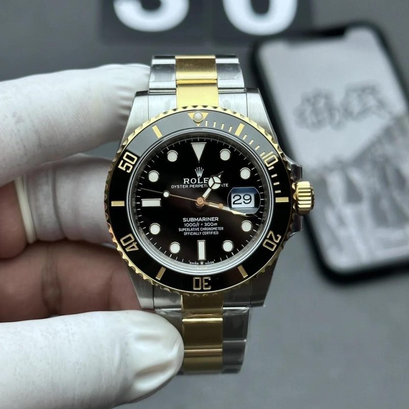 劳力士间金黑水鬼潜航者型系列m126613ln-0002腕表