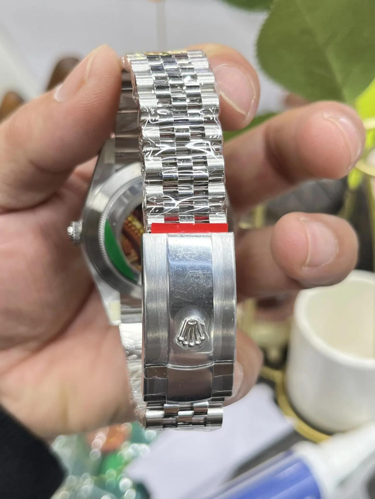 劳力士日志仿得好系列m126334-0028腕表(薄荷绿)