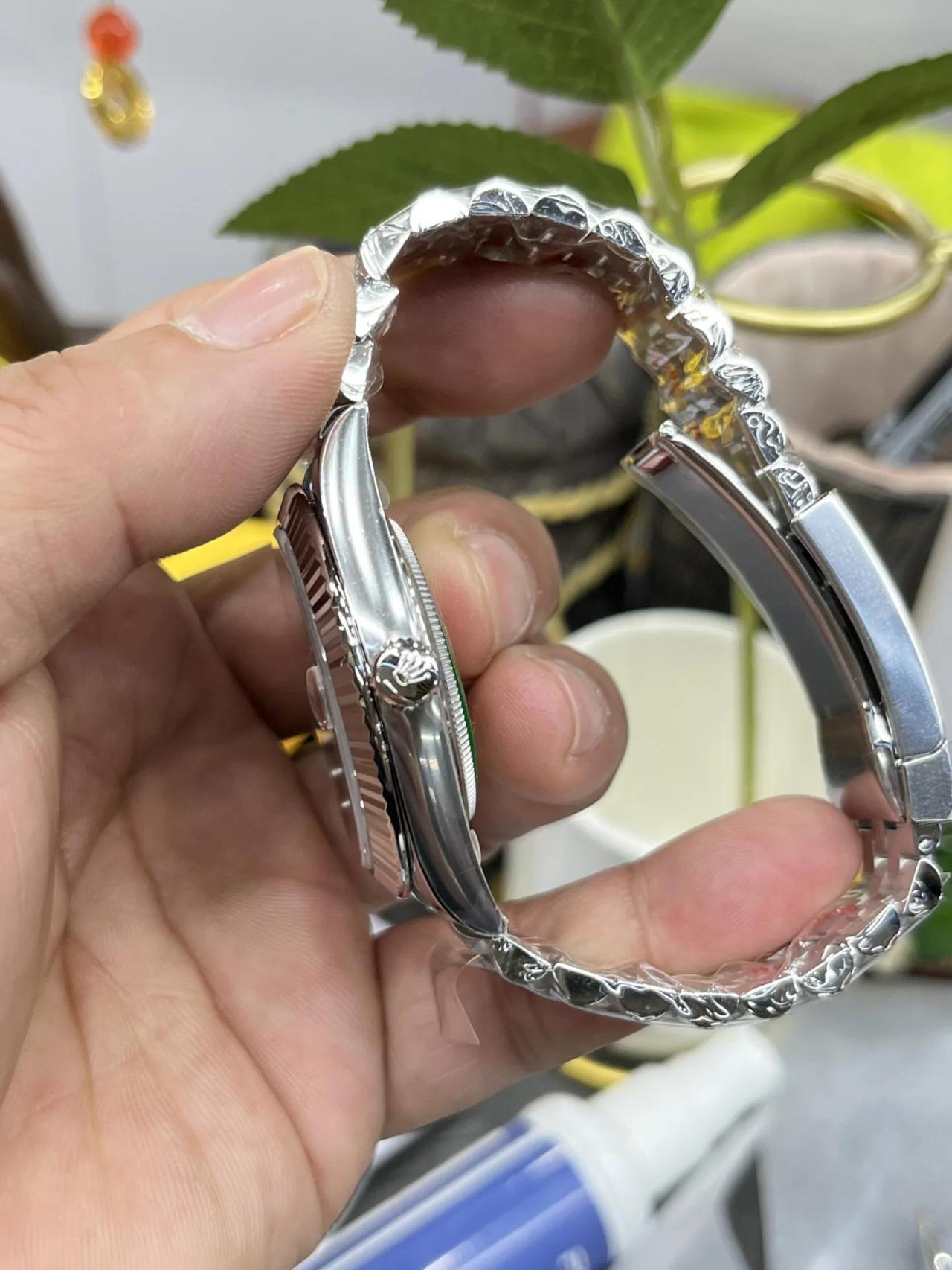 劳力士日志仿得好系列m126334-0028腕表(薄荷绿)