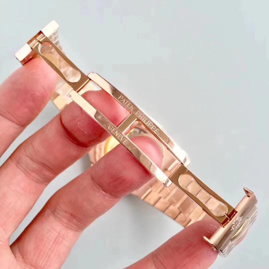 百达翡丽 Nautilus系列5711/1R-001 机械男表 黄金手表